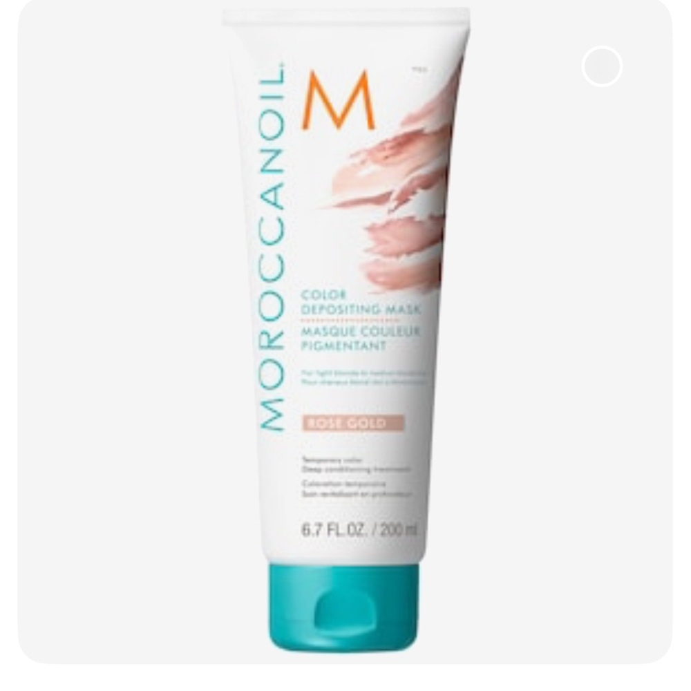 Moroccanoil Rose Gold Toning Hair Mask with Teal Accents